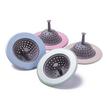 Anti-blocking Hair Catcher Hair Stopper Plug 4 Color Kitchen Sink Drain Plugs Kitchen Plastic Sink Basket Strainer